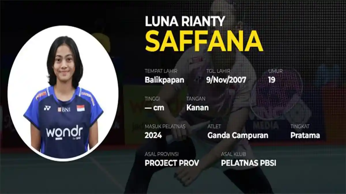 luna rianty - ilustrasi berita Luna Rianty Saffana Melaju ke Pelatnas PBSI sebagai Spesialis Ganda Campuran
